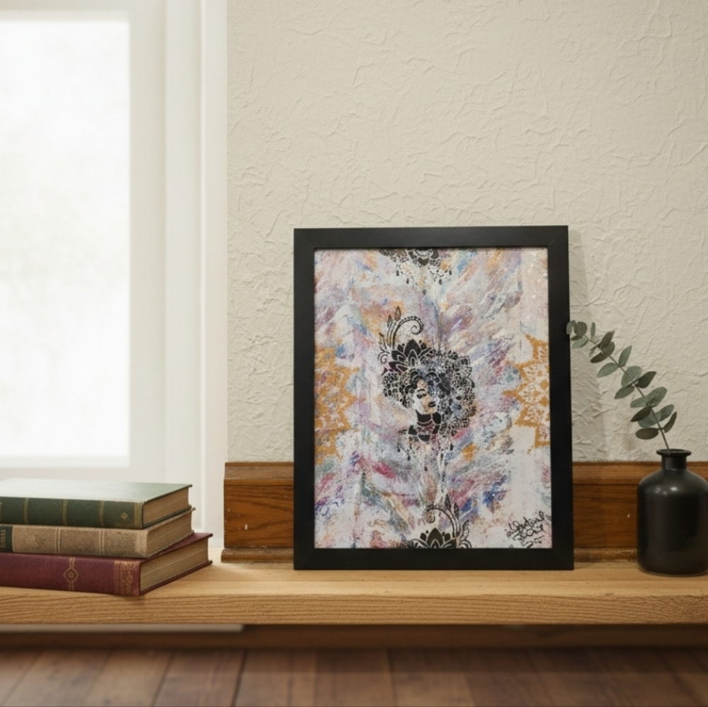 HANDCRAFTED Abstract Painting HANDPAINTED Artwork HANDMADE Wall Art Decor